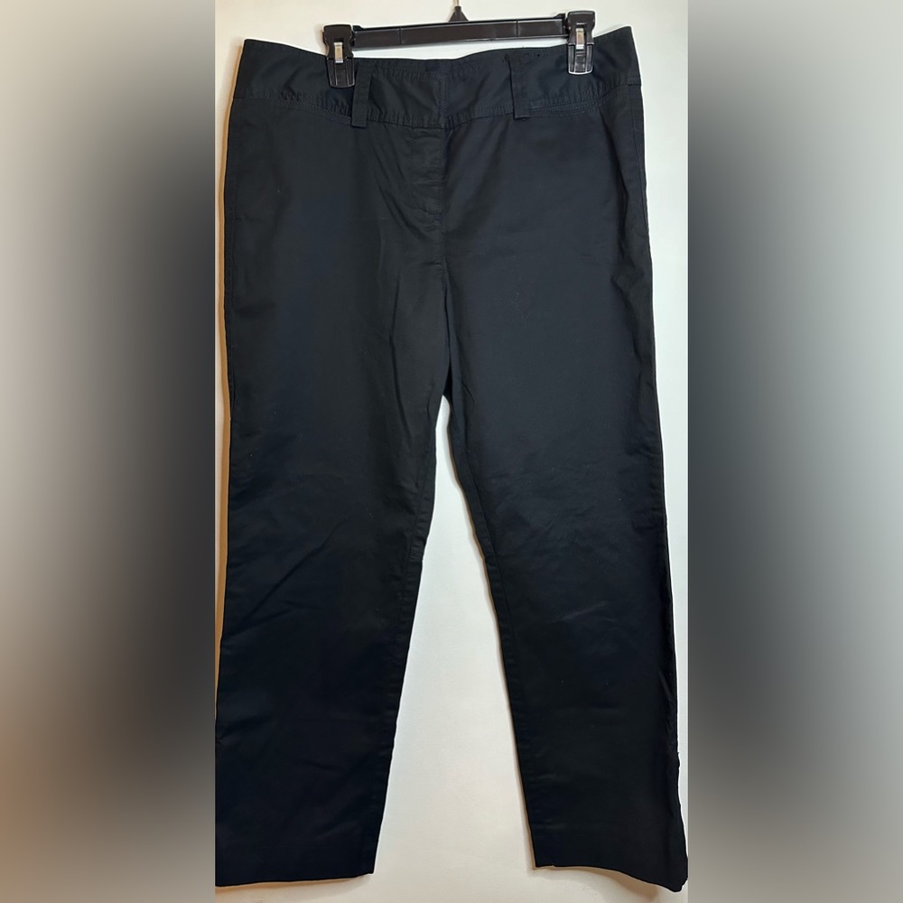 DKNYC Black Straight Leg Pants With Ankle Zipper - Size 10